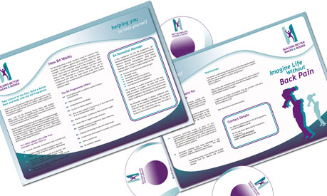 health leaflet and cd design